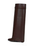 Stivali Shark Lock in pelle marrone