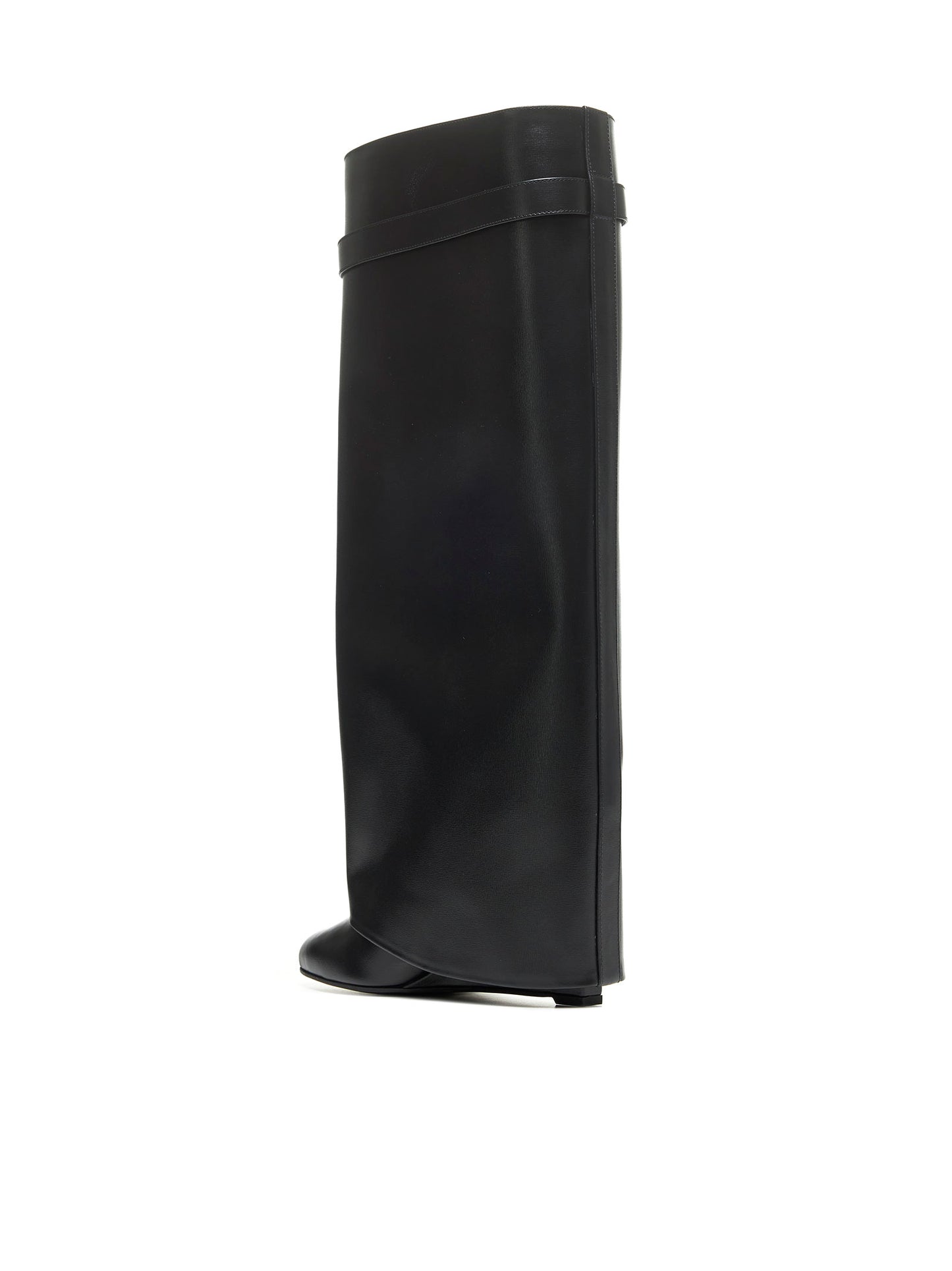 Stivali Shark Lock in pelle nera