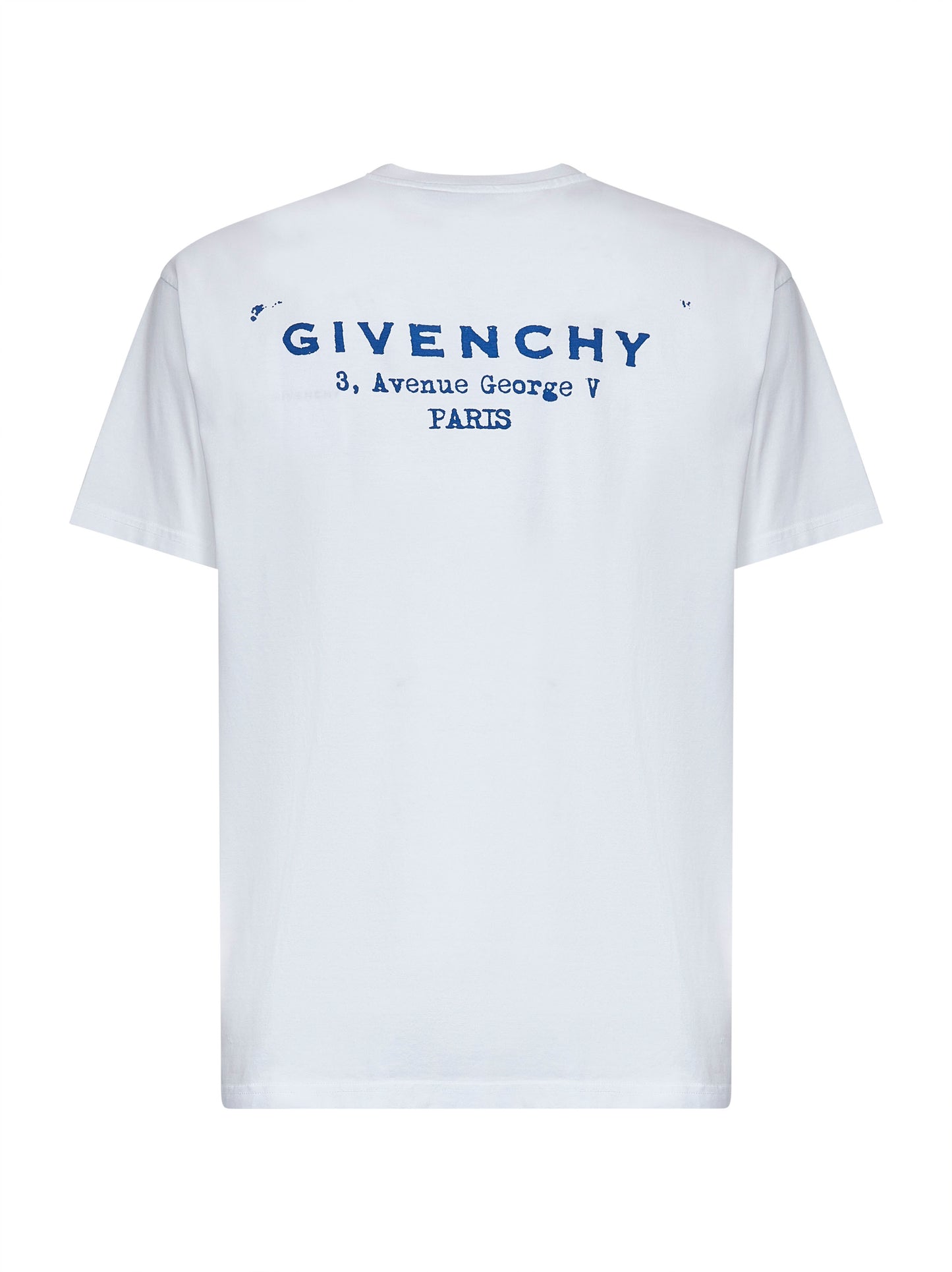 T-shirt girocollo in jersey di cotone bianco