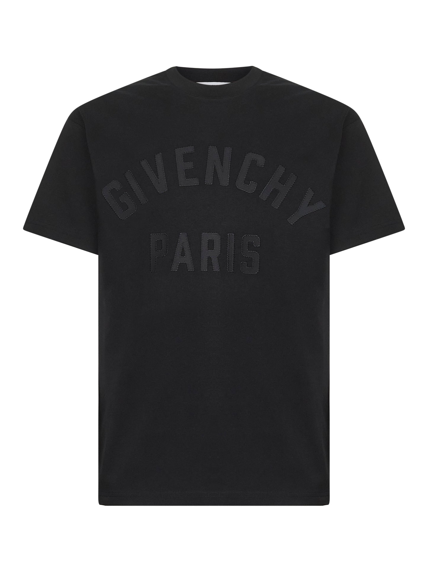 Black cotton GIVENCHY Paris T-shirt