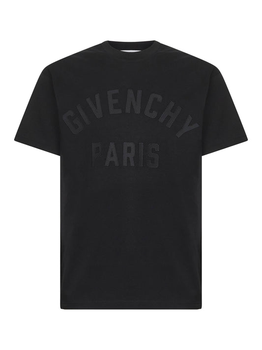 T-shirt GIVENCHY Paris in cotone nero