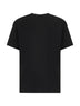 T-shirt girocollo in jersey di cotone nero