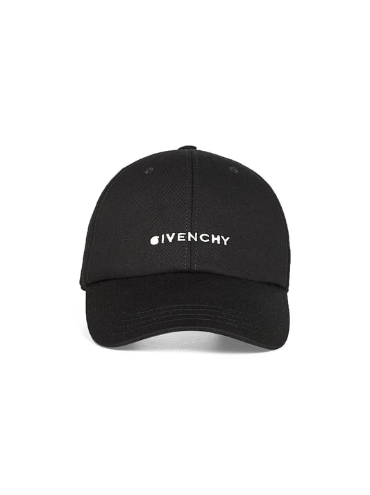 Black GIVENCHY embroidery canvas cap