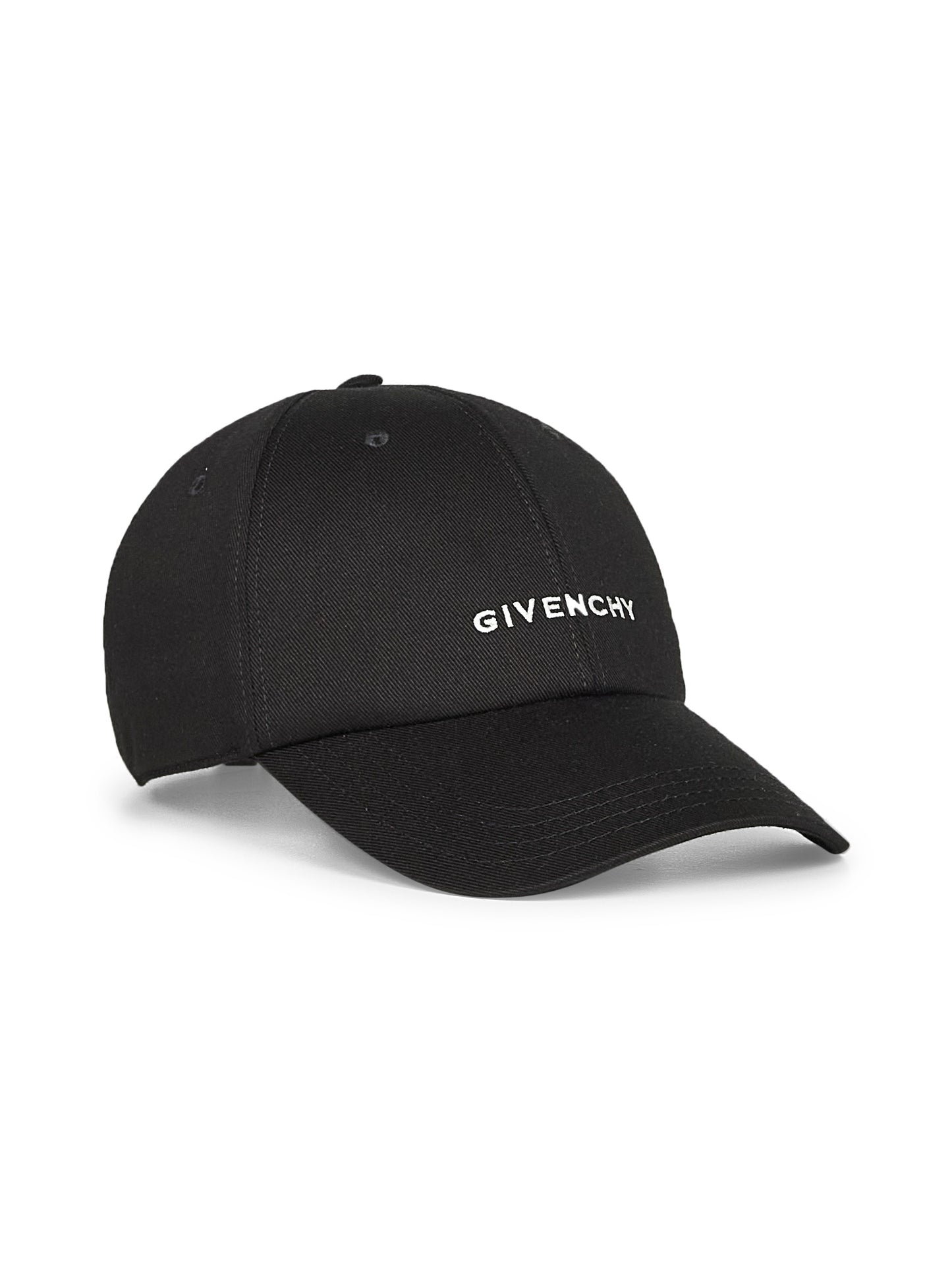 Berretto in tela nera con ricamo GIVENCHY