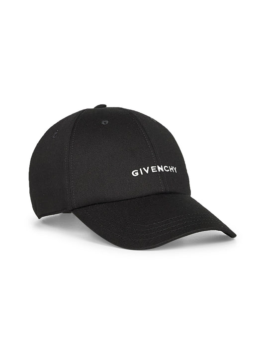 Black GIVENCHY embroidery canvas cap