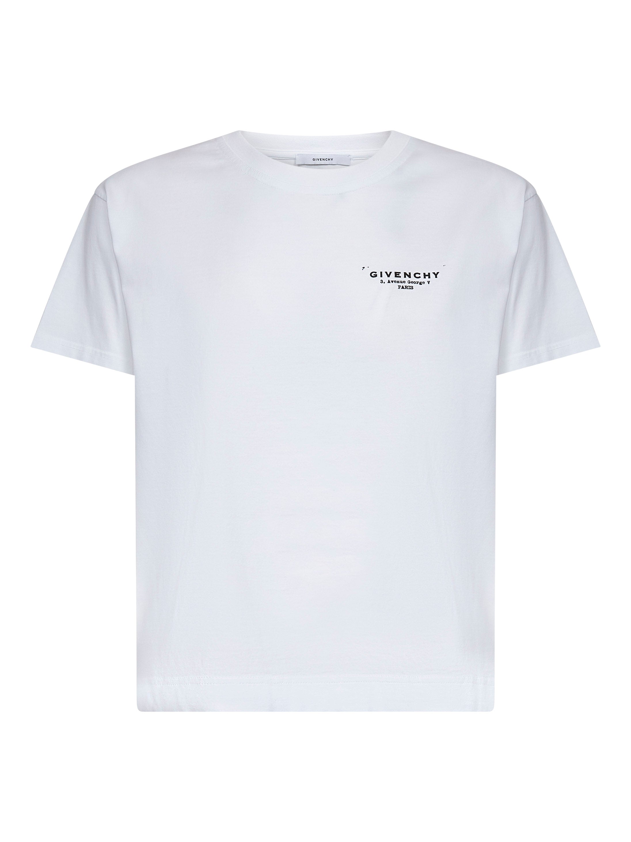 Givenchy ホワイト Tシャツ White cotton jersey crewneck T-shirt – Daniello.com