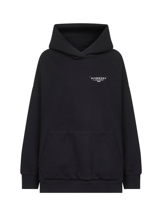 Felpa con cappuccio GIVENCHY Stamp nera
