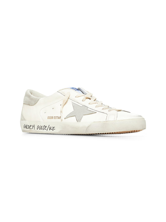 White leather Super-Star sneakers
