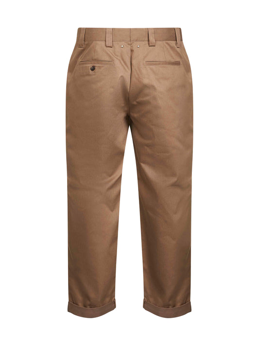 Beige Golden Collection chino trousers