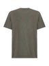 T-shirt girocollo "Golden" in cotone verde<BR/>
