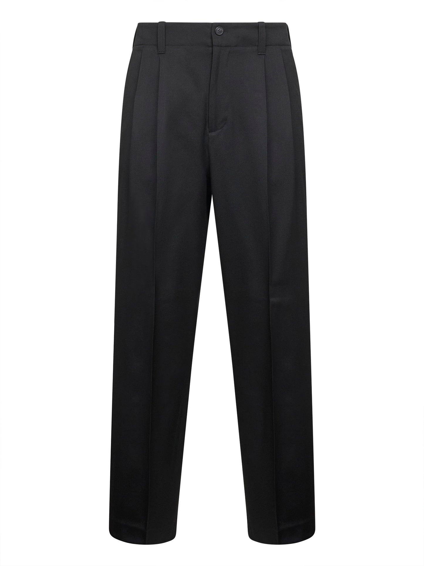 Black virgin wool joggins trousers