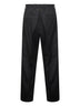Black virgin wool joggins trousers