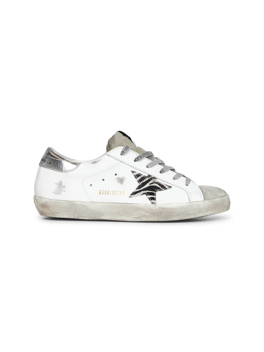 White leather Super-Star sneakers