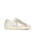 Platinum glitter fabric Super-Star sneakers