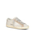 Platinum glitter fabric Super-Star sneakers