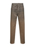 Green denim gradient-effect Swarovski crystal jeans