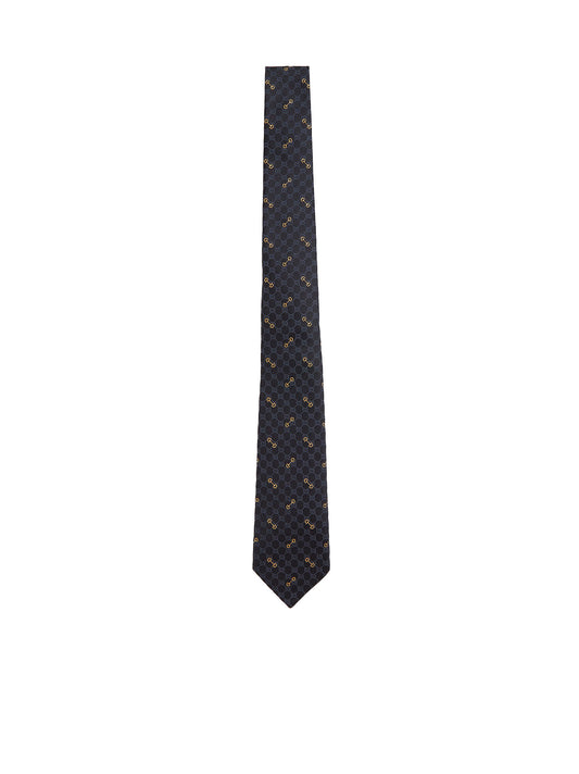 Cravatta in jacquard di seta GG