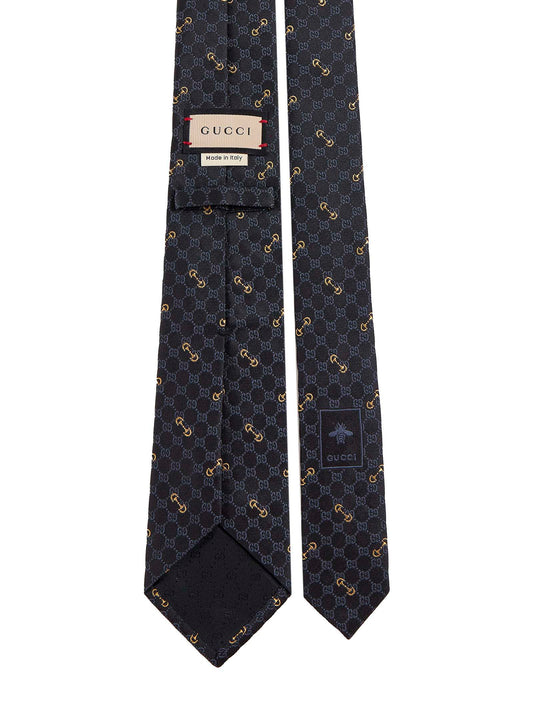 Cravatta in jacquard di seta GG