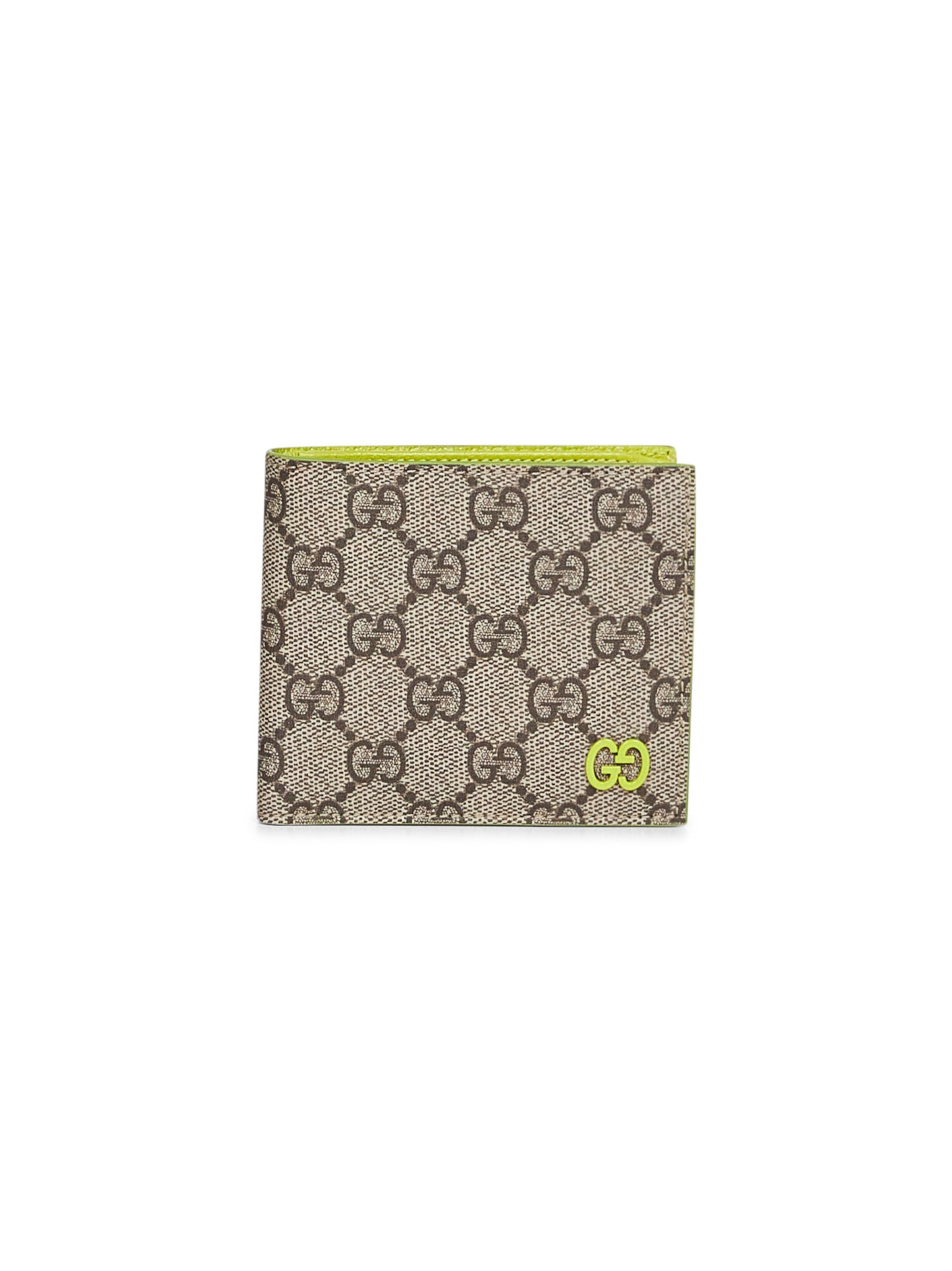 Portafoglio bi-fold GG beige