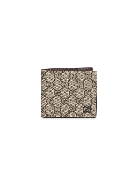 Beige GG bi-fold wallet