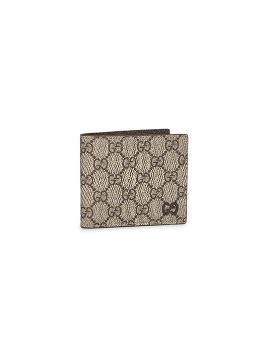 Beige GG bi-fold wallet