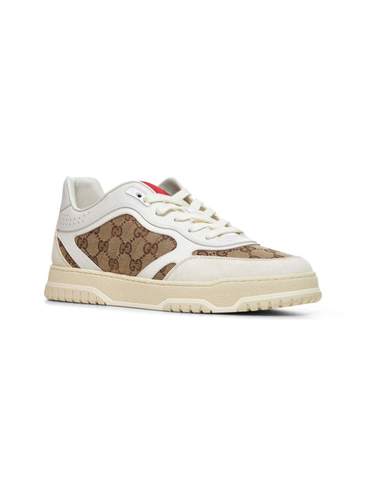 Beige Gucci Re-Web sneakers