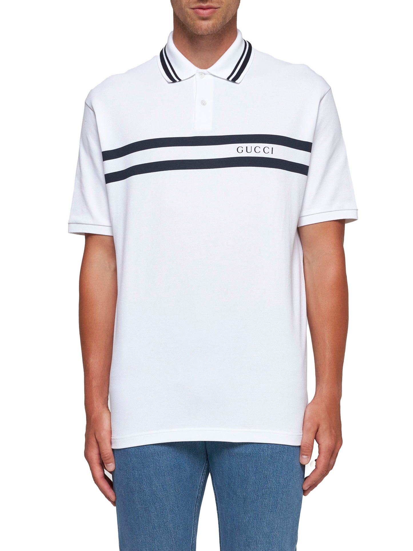 Polo in piquet di cotone GG