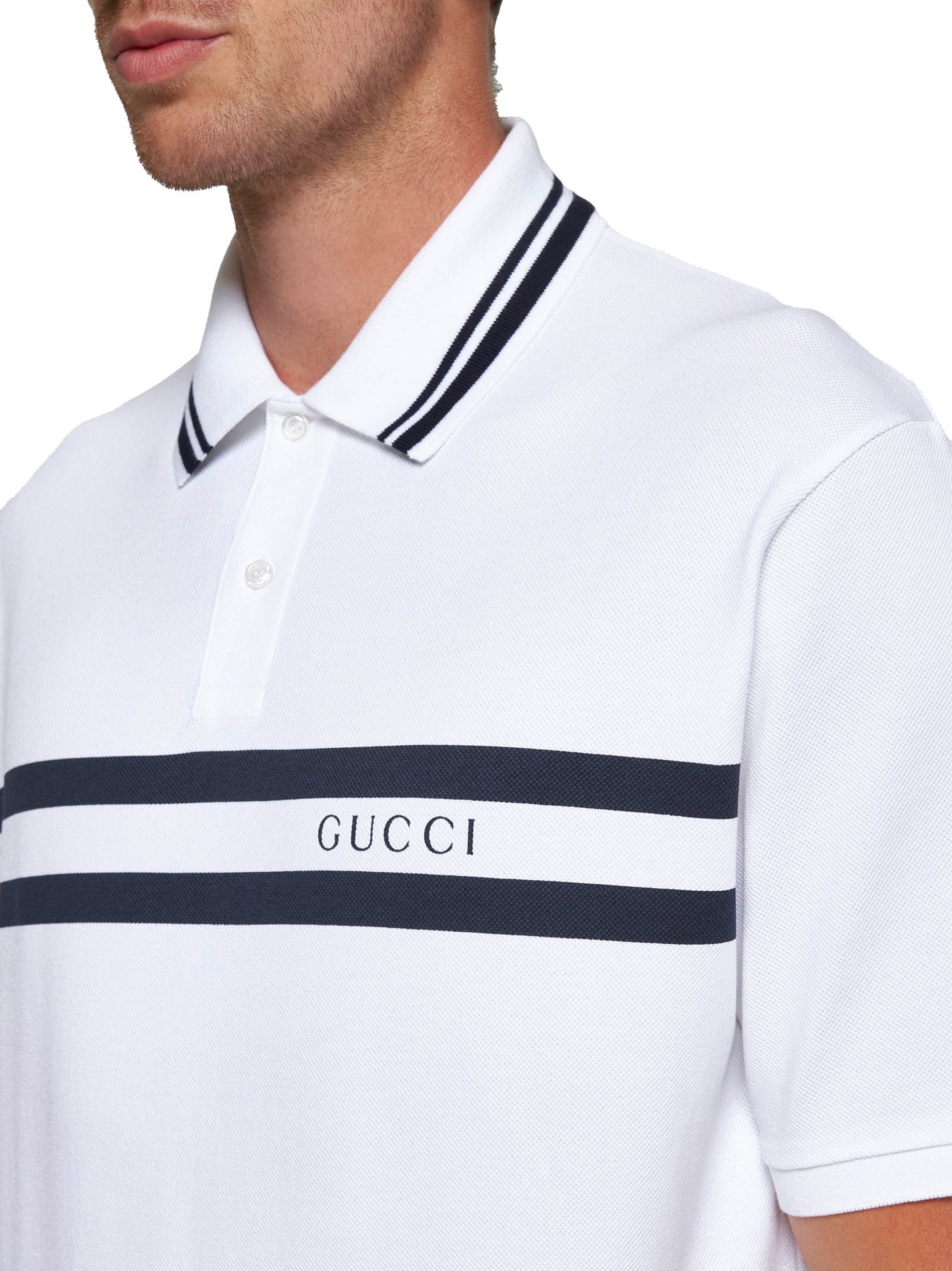 Polo in piquet di cotone GG