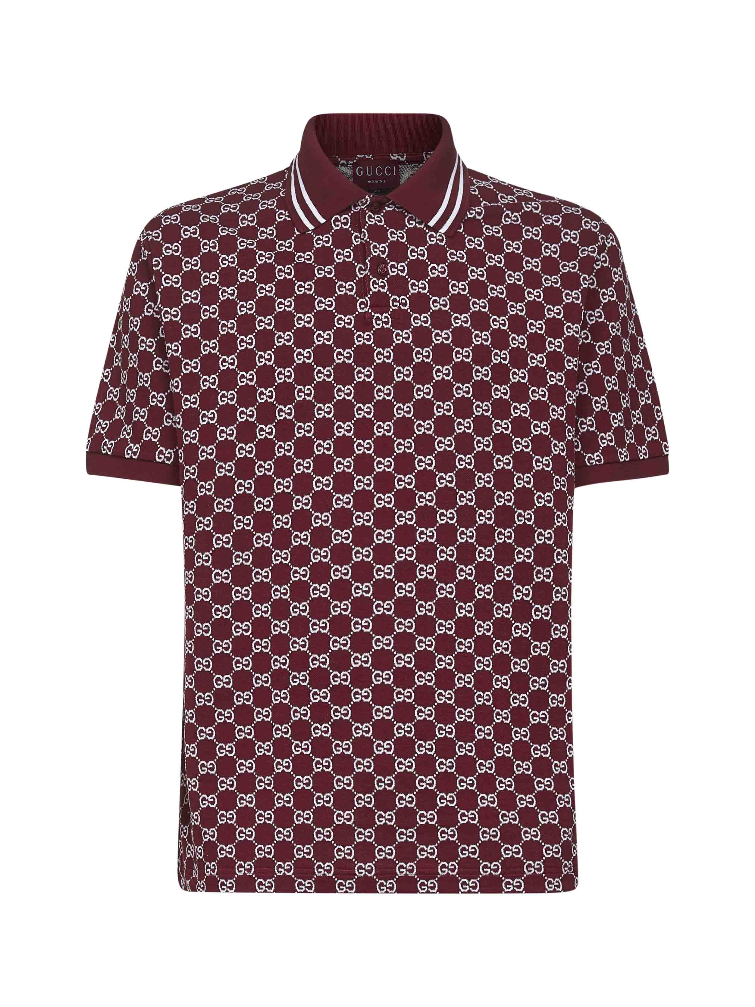 トップス Flowered Velour Jacquard Polo Shirt Flowered Velour Jacquard Polo Shirt