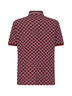 Burgundy GG jacquard cotton pique polo shirt