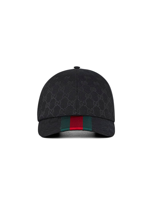 Black Original GG canvas baseball cap