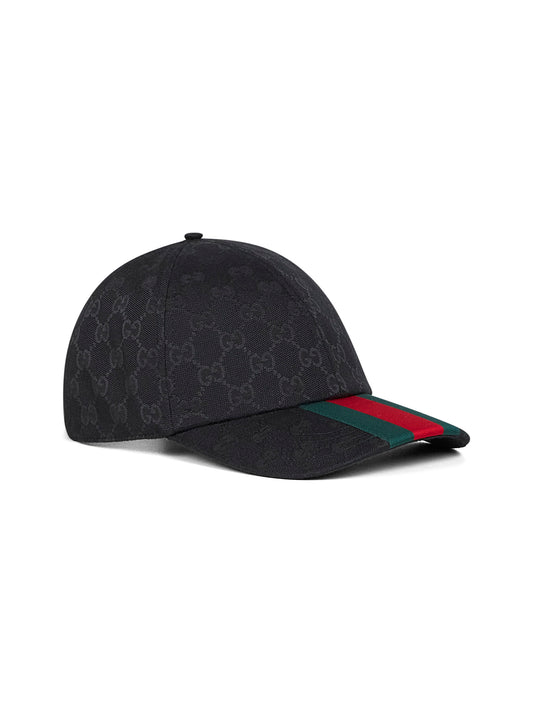 Black Original GG canvas baseball cap