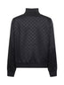 Black GG jacquard zip-up jacket