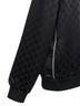 Black GG jacquard zip-up jacket
