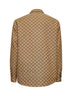 Overshirt in tessuto GG beige