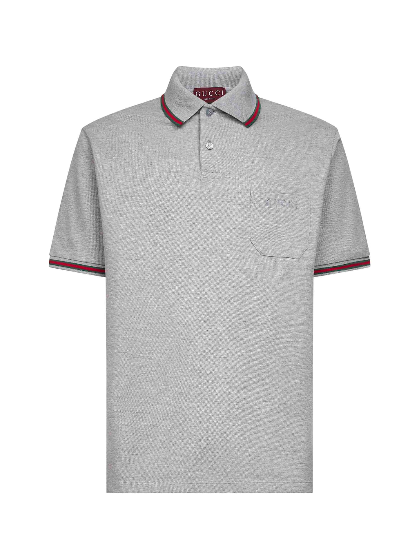 Cotton polo shirt with GG embroidery