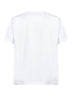 T-shirt in jersey di cotone bianco con ricamo