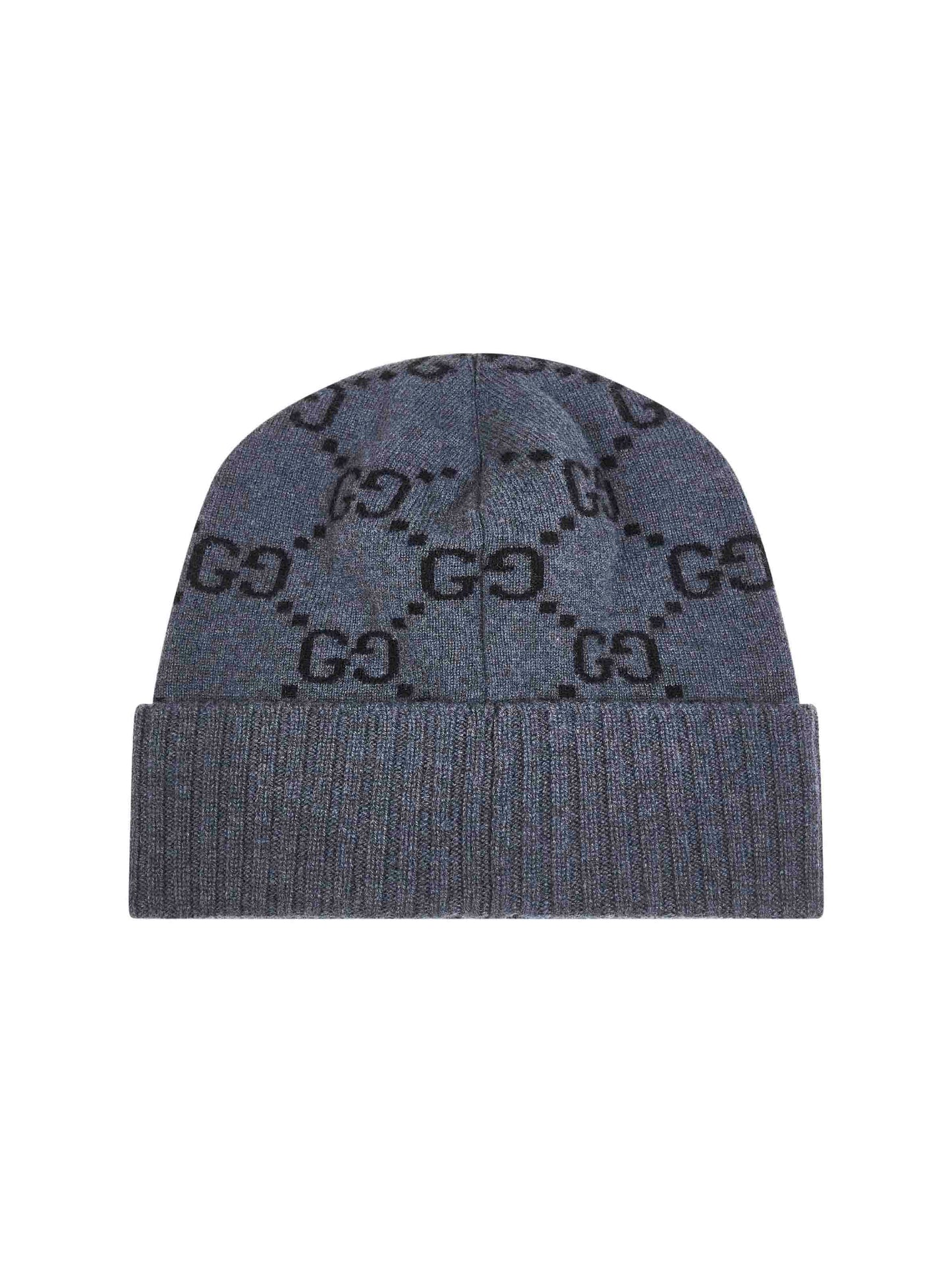 Grey GG cashmere beanie