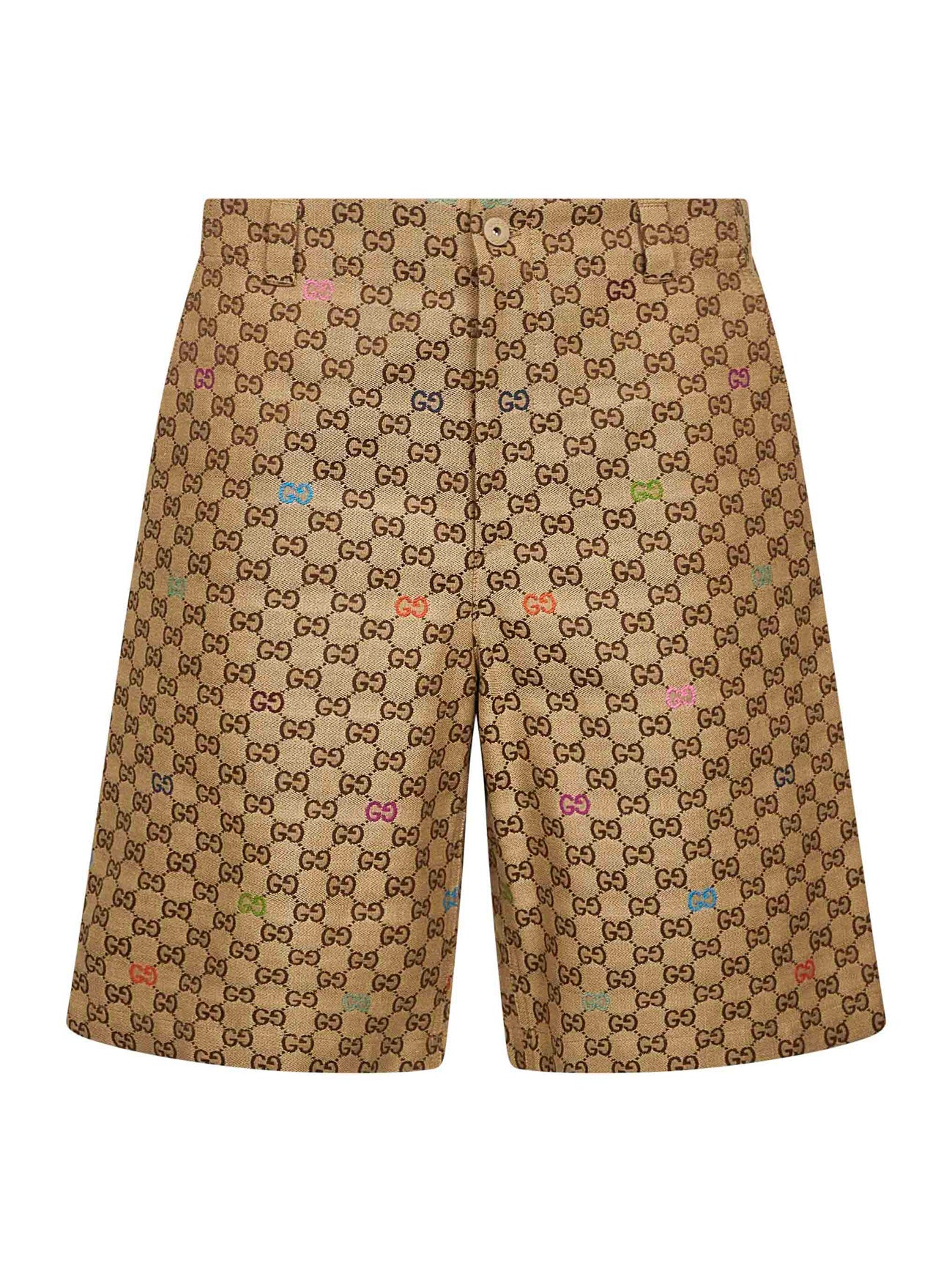 Beige GG canvas shorts