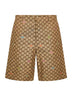 Beige GG canvas shorts