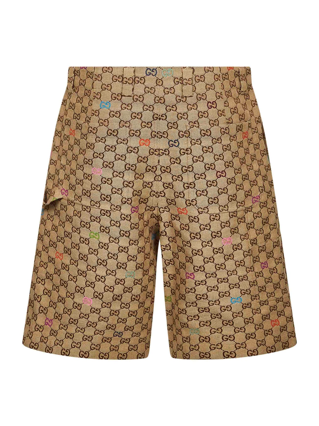 Beige GG canvas shorts