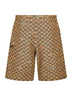 Beige GG canvas shorts