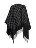 Mantella in jacquard di lana GG nera