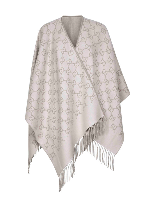 Off-white GG wool jacquard cape