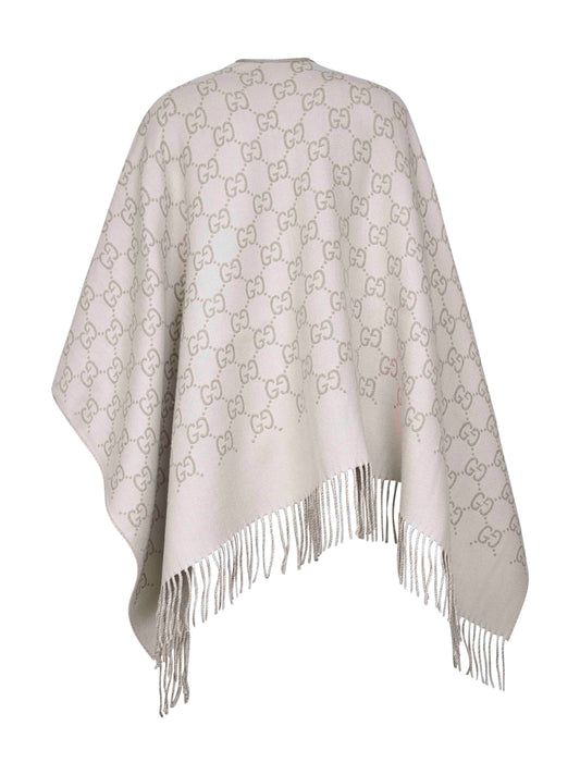 Off-white GG wool jacquard cape