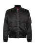 Bomber in nylon nero