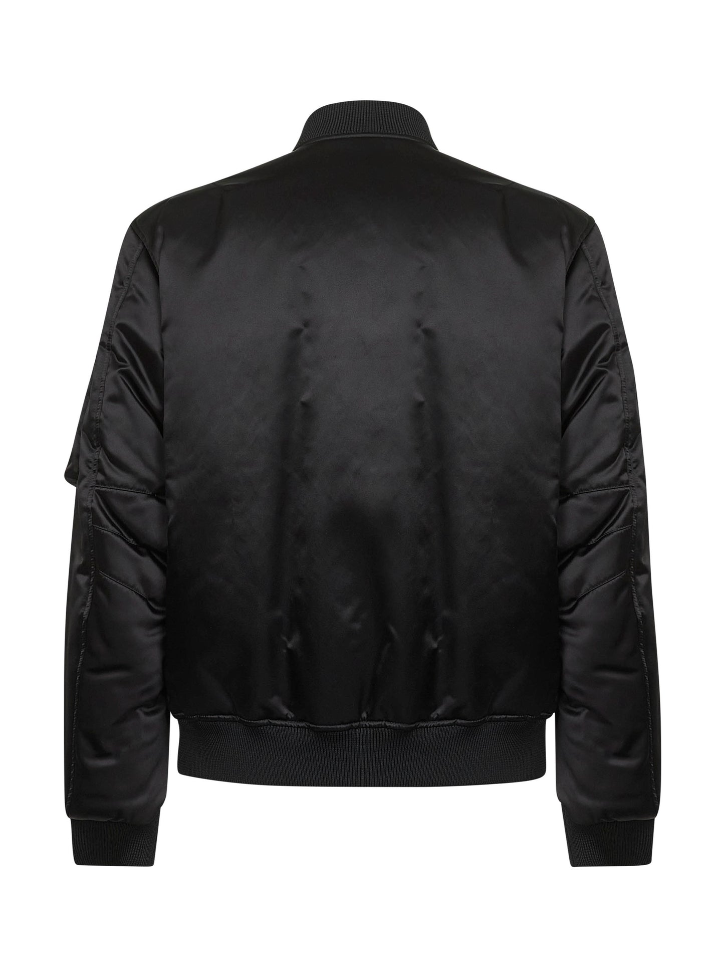 Bomber in nylon nero