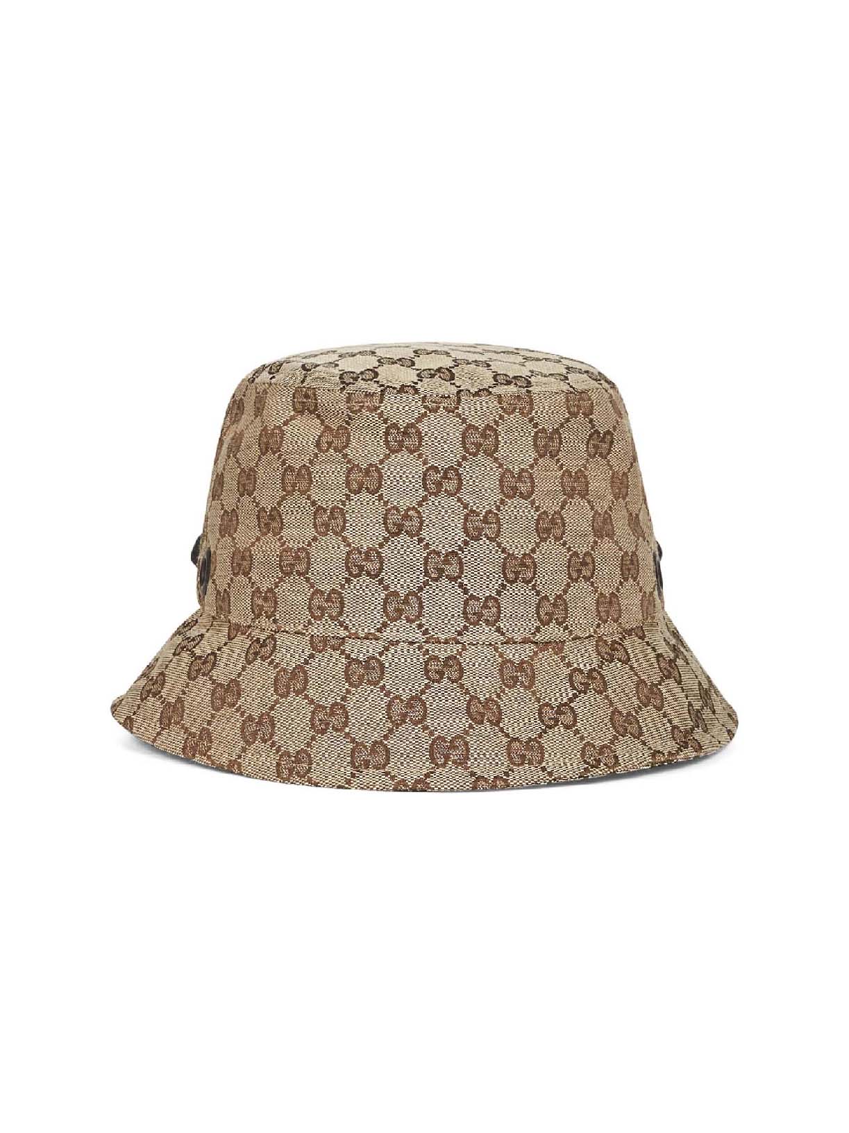 Cappello a secchiello in tela GG con laccetto
