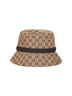 Cappello a secchiello in tela GG con laccetto