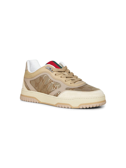 Beige Gucci Re-Web sneakers